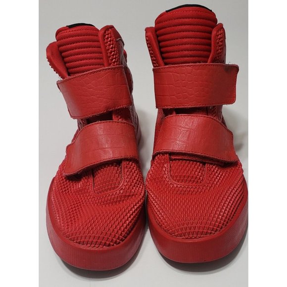 Nike Flystepper 2k3 Sneaker Mens Size 8 Hight Top 2 Strap Red - Picture 1 of 11